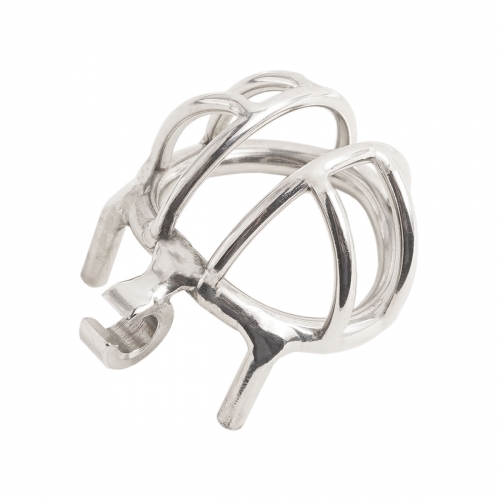 TERNENCE Chastity Device 304 Stainless Steel Ergonomic Design Cock Cage for Closed Ring (only cages do not include rings and locks)