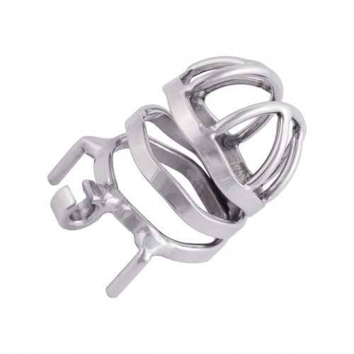 TERNENCE Chastity Cage Steel Stainless Penis cage with Ergonomic Design Splitter Base Ring (only cages do not include rings and locks)